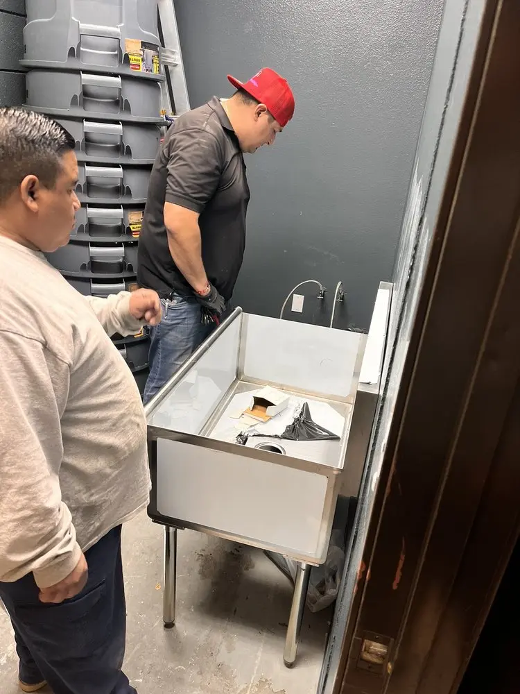 Commercial plumbing and sink installation in Saint Louis